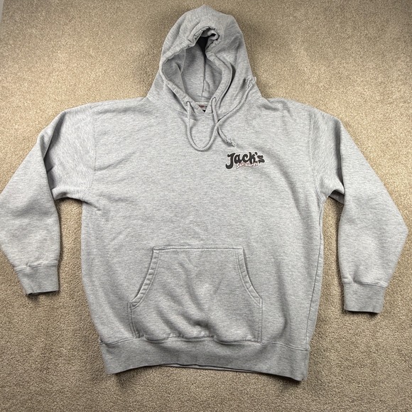 Jacks Surfboards Other - Jacks Surfboards Mens XL Gray Graphic Pullover Hoodie Surf Skate Heather Gray